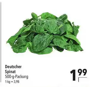 CITTI Markt Deutscher Spinat Angebot