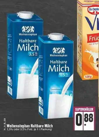 Edeka Weihenstephan Haltbar Milch Angebot