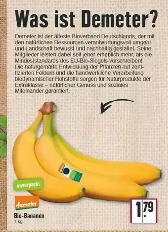 Edeka Demeter Bio-bananen Angebot