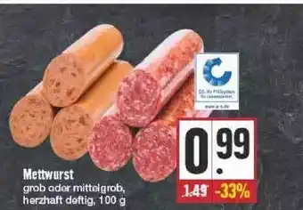 Edeka Mettwurst Angebot