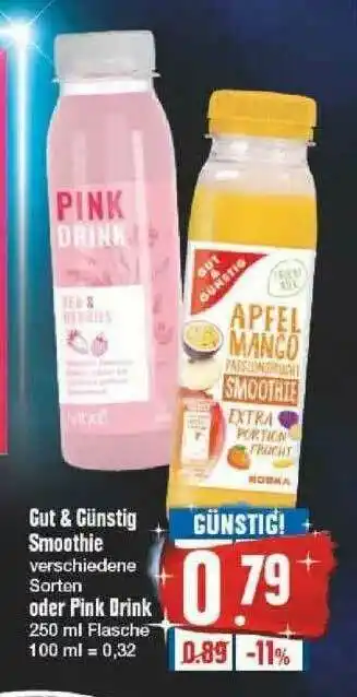 Edeka Gut & Günstig Smoothie Oder Pink Drink Angebot