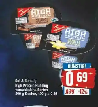 Edeka Gut & Günstig High Protein Pudding Angebot