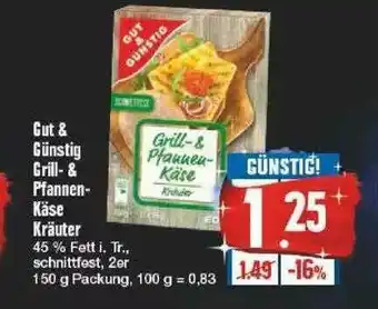 Edeka Gut & Günstig Grill- & Pfannen-käse Kräuter Angebot