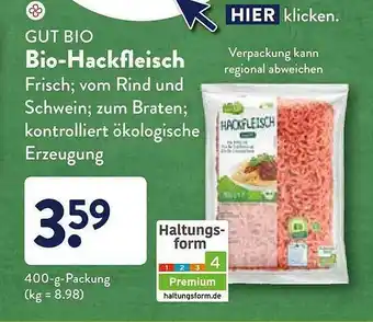 Aldi Nord Gut Bio Bio-hackfleisch Angebot