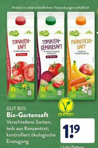 Aldi Nord Gut Bio Bio-gartensaft Angebot