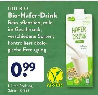 Aldi Nord Gut Bio Bio-hafer-drink Angebot