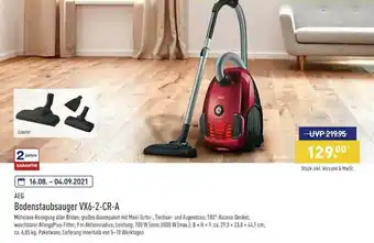 Aldi Nord Aeg Bodenstaubsauger Vx6-2-cr-a Angebot