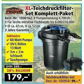 Norma24 Mauk Xl-teichdruckfilter Set Komplett-paket Angebot