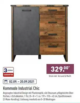 Aldi Nord Kommode Industrial Chic Angebot