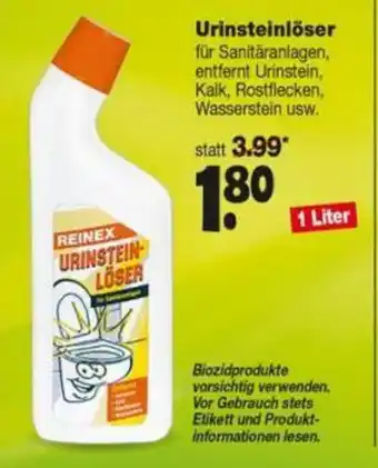 Repo Markt Reinex Urinsteinlöser 1 Liter Angebot