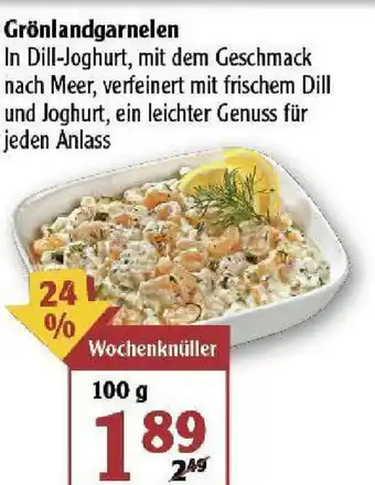 Globus Grönlandgarnelen 100g Angebot