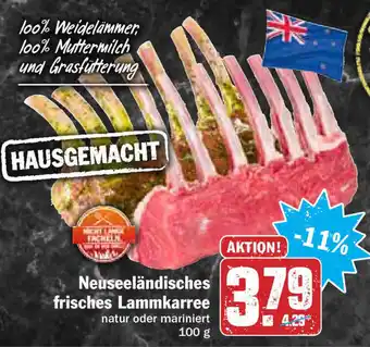 Hit Neuseeländisches frisches Lammkarree 100g Angebot