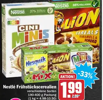 Hit Nestl Frühstückscerealien 190-400g Angebot