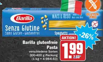 HIT Ullrich Barilla glutenfreie Pasta 300-400g Angebot