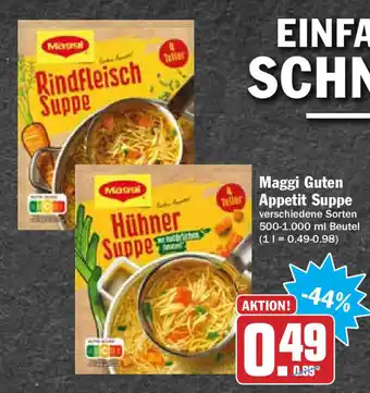 HIT Ullrich Maggi Guten Appetit Suppe 500-1000ml Beutel Angebot