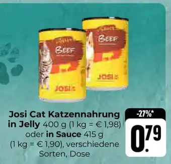 Hieber's Frische Center Josi Cat Katzennahrung in Jelly 400 g oder in Sauce 415 g Angebot