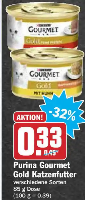 HIT Ullrich Purina Gourmet Gold Katzenfutter 85g Angebot