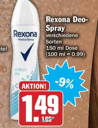 Hit Rexona Deo Spray 150ml Angebot