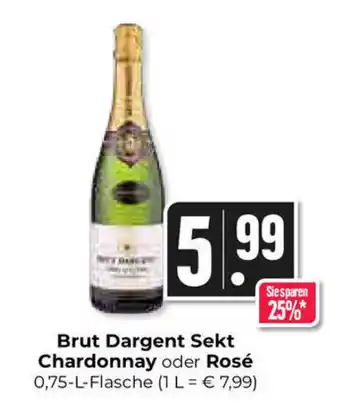 Hieber's Frische Center Brut Dargent Sekt Chardonnay oder Rosé 750g Angebot