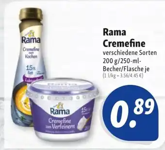 Nah & Frisch Rama Cremefine 200g/250ml Angebot