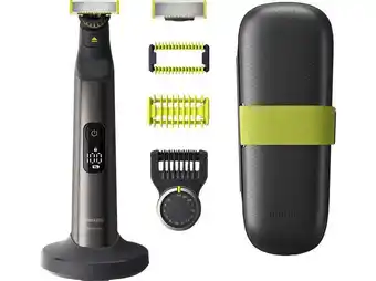 MediaMarkt Philips qp6651/61 oneblade pro face + body barttrimmer, dunkelgrau Angebot