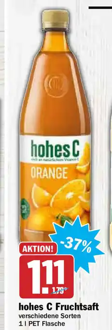 Hit Hohes C Fruchtsaft 1L Angebot