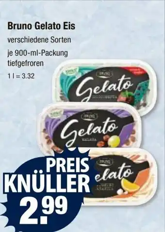 V Markt Bruno Gelato Eis je 900-ml-Packung Angebot