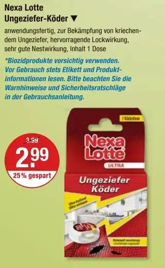 V Markt Nexa Lotte Ungeziefer-Köder Angebot