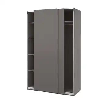 IKEA Pax / hasvik kleiderschrank dunkelgrau/dunkelgrau 150x66x236 cm Angebot