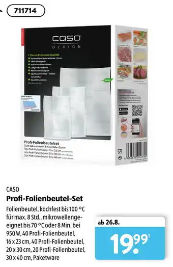 Aldi Süd Caso Profi Folienbeutel Set Angebot