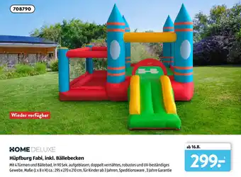 Aldi Süd Home Deluxe Hüpfburg Fabi, inkl. Bällebecken Angebot