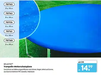 Aldi Süd Wellactive Trampolin Wetterschutzplane Angebot