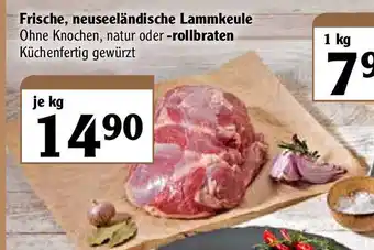 Globus Frische, neuseeländische Lammkeule oder rollbraten Angebot