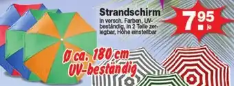 Krümet Sonderposten Strandschirm Angebot