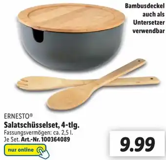 Lidl ERNESTOⓇ Salatschüsselset, 4-tlg. Angebot