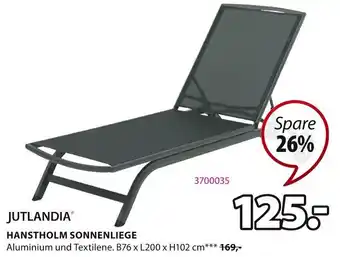 Jysk JUTLANDIAⓇ HANSTHOLM SONNENLIEGE Angebot