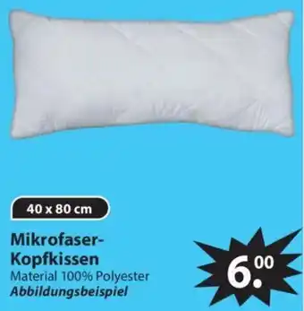 Famila Nord Ost Mikrofaser-Kopfkissen 40x80 cm Angebot