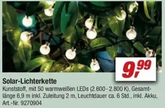 toom Baumarkt Solar-Lichterkette Angebot