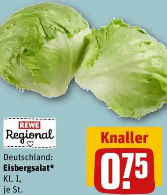 REWE Deutschland Eisbergsalat Angebot