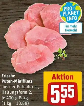 REWE Frische Puten-Minifilets 400-g-Pckg. Angebot