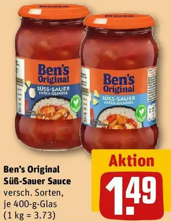 REWE Ben's Original Süß-Sauer Sauce 400-g-Glas Angebot