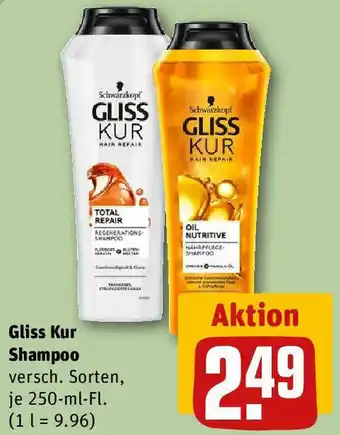 REWE Gliss Kur Shampoo 250 ml Fl. Angebot