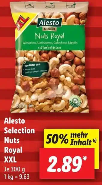 Lidl Alesto Selection Nuts Royal XXL 300 g Angebot