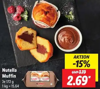 Lidl Nutella Muffin 172 g Angebot