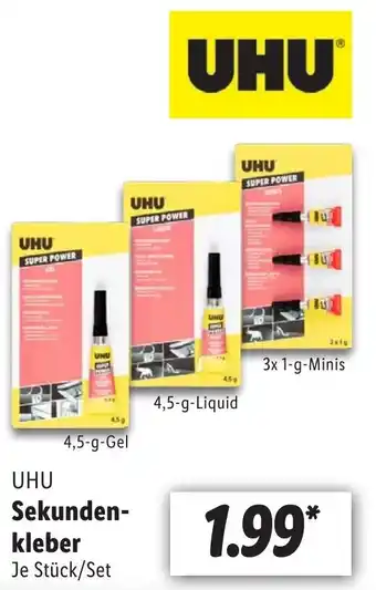 Lidl UHU Sekundenkleber Angebot