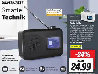 Lidl SILVERCRESTⓇ DAB+ Radio „SDABC 1 A2" Angebot