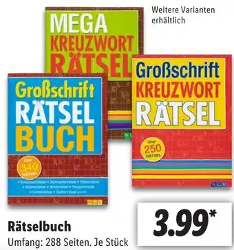 Lidl Rätselbuch Angebot