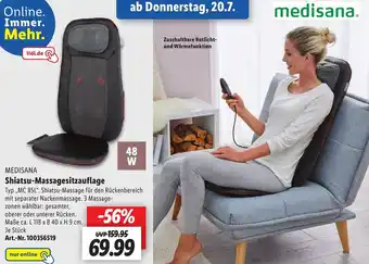 Lidl MEDISANA Shiatsu-Massagesitzauflage ,,MC 85L" Angebot