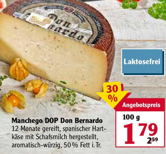 Globus Manchego DOP Don Bernardo 100g Angebot