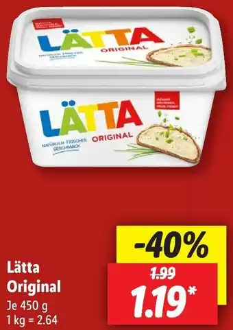 Lidl Lätta Original 450 g Angebot